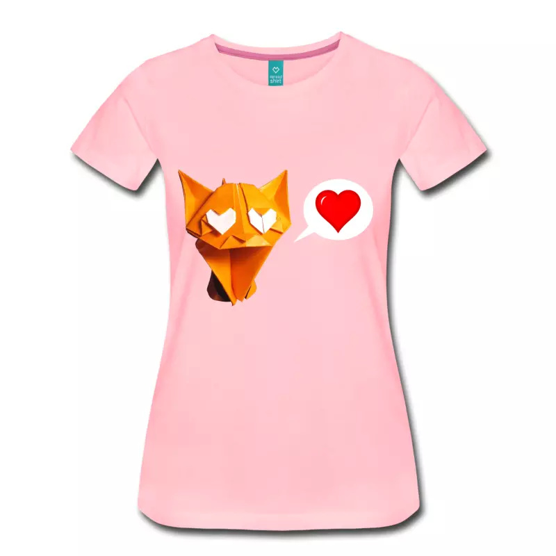 Origami Adorable Cat T-Shirt